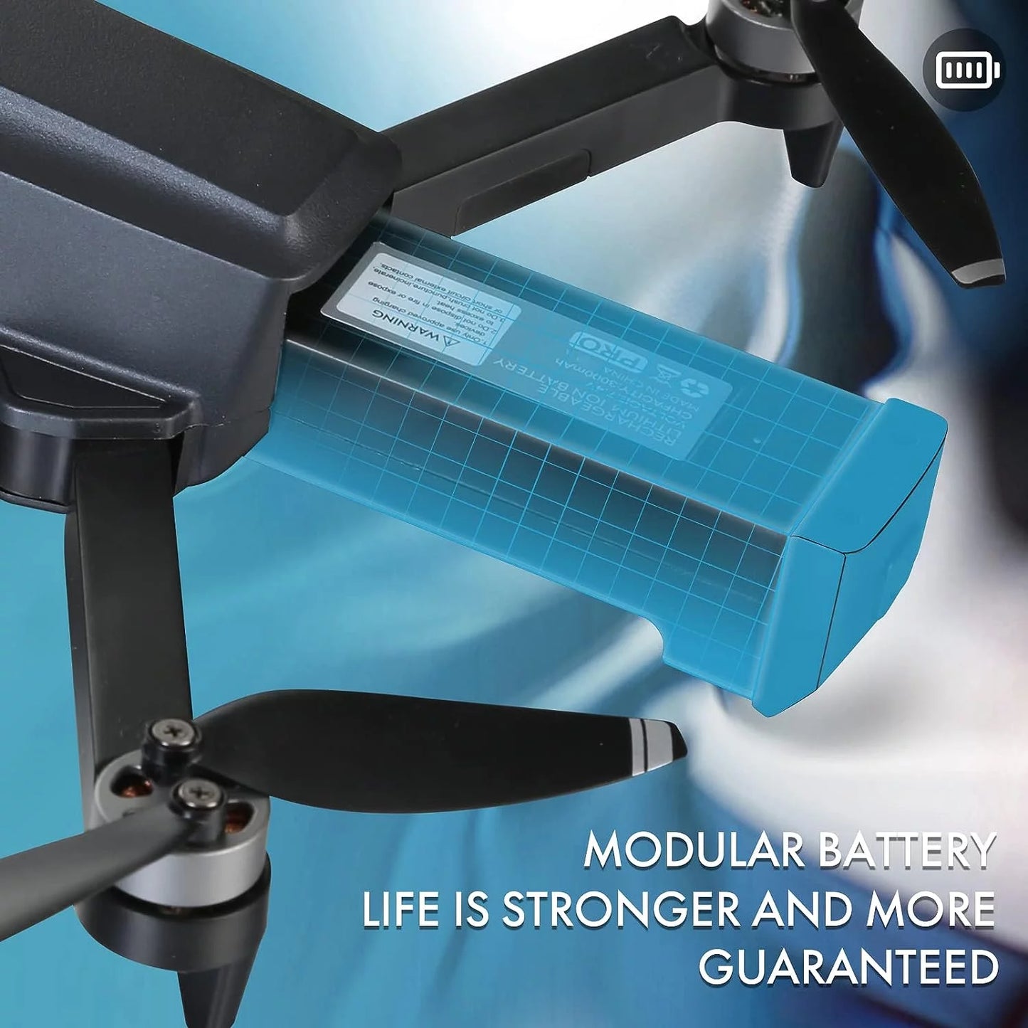Drone with 4K Camera for Adults and Beginners, 5G Wifi Transmission, 40 Minutes Flight Time,Orange