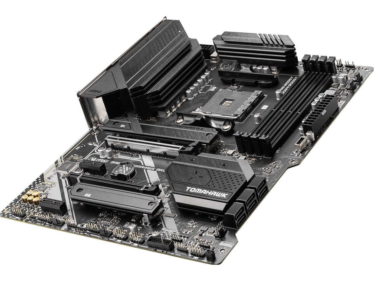 MAG B550 Tomahawk MAX Wifi Gaming Motherboard (AMD AM4, DDR4, Pcie 4.0, SATA 6Gb/S, M.2, USB 3.2 Gen 2, HDMI/DP, ATX, Wi-Fi 6E, AMD Ryzen 5000 Series Processors)