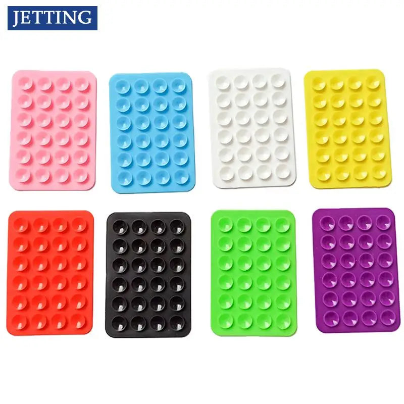 Double Side Silicone Suction Pad for Mobile Phone Fixture Suction Cup Backed Adhesive Silicone Rubber Sucker Pad for Fixed Pad