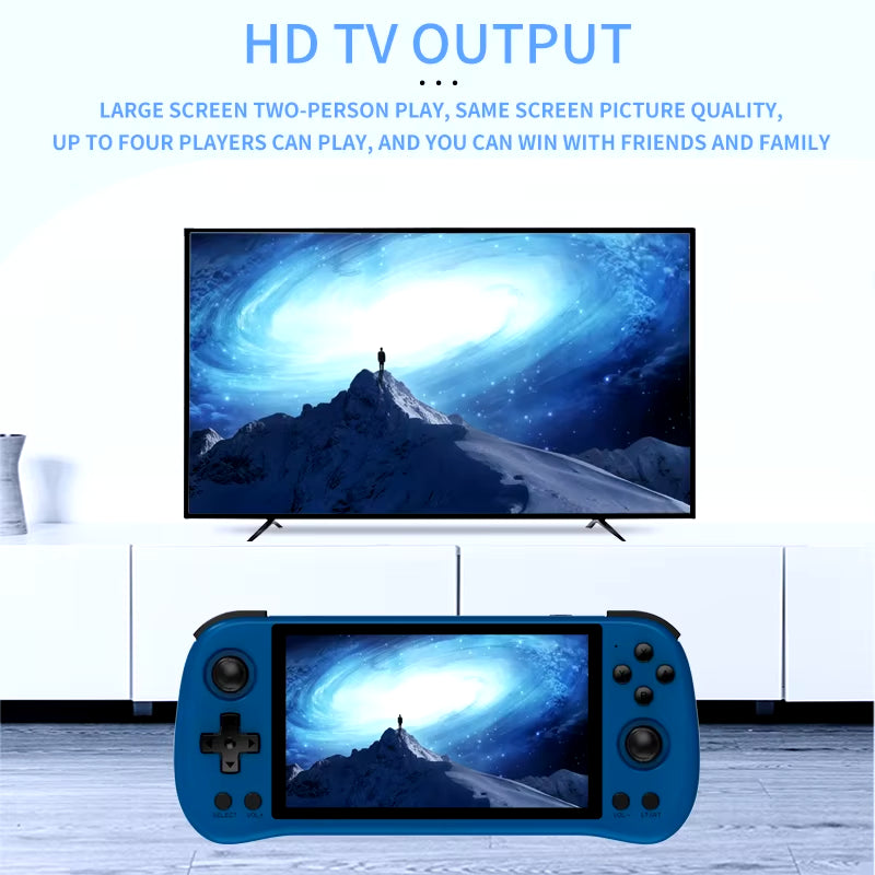 X55 5.5 INCH 1280*720 IPS Screen RK3566 Handheld Game Console Open-Source Retro Console Children'S Gifts