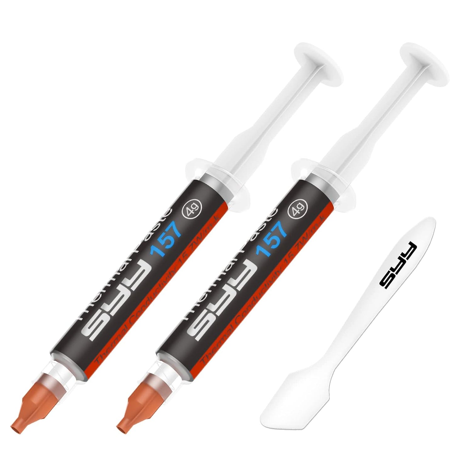 Thermal Paste, 2 Grams CPU Paste Thermal Compound Paste Heatsink for Ic/Processor/Cpu/All Coolers, 15.7W/M.K Carbon Based High Performance, Thermal Interface Material, CPU Thermal Paste