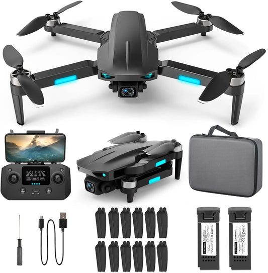 Drone with 4K Camera for Adults and Beginners, 5G Wifi Transmission, 40 Minutes Flight Time,Orange