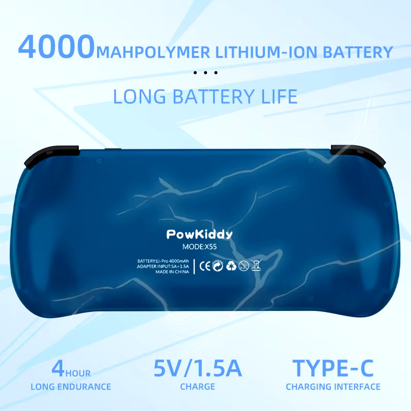 X55 5.5 INCH 1280*720 IPS Screen RK3566 Handheld Game Console Open-Source Retro Console Children'S Gifts