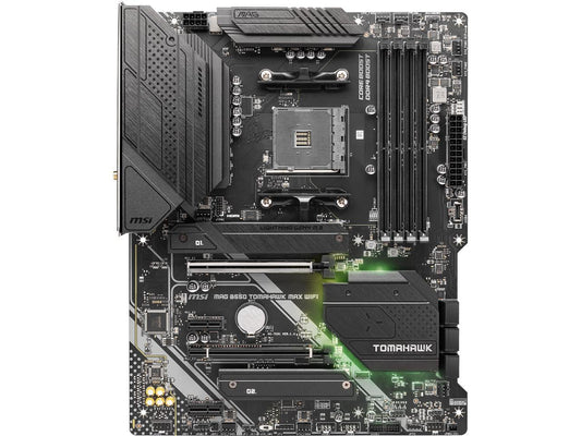 MAG B550 Tomahawk MAX Wifi Gaming Motherboard (AMD AM4, DDR4, Pcie 4.0, SATA 6Gb/S, M.2, USB 3.2 Gen 2, HDMI/DP, ATX, Wi-Fi 6E, AMD Ryzen 5000 Series Processors)