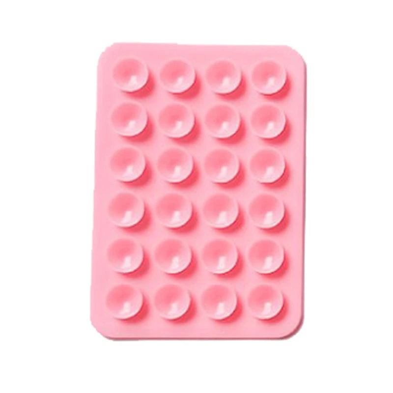 Double Side Silicone Suction Pad for Mobile Phone Fixture Suction Cup Backed Adhesive Silicone Rubber Sucker Pad for Fixed Pad